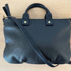 Clare V. Leather Mini Messenger Bag
